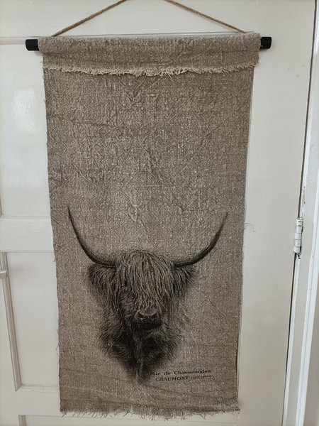 Shabby wanddoek Hooglander