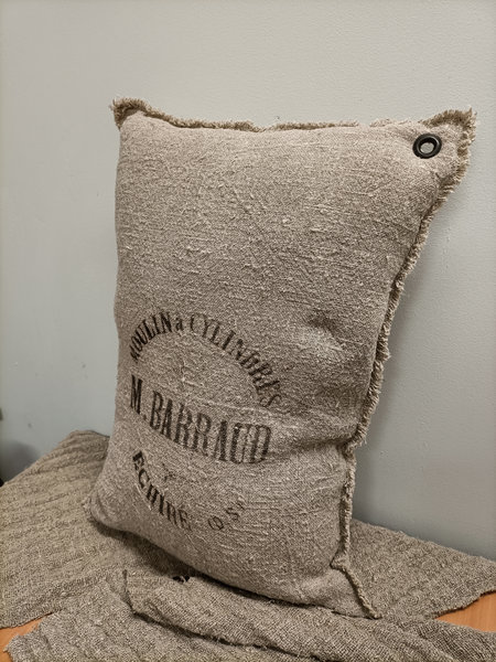 Shabby kussen met print