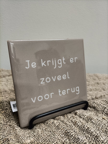 Tegel zoveel